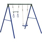 Vanjski set s ljuljačkom i trapezom Plava 1 Sjedalo ljuljačke + trapez | shoptok.hr