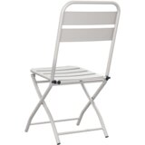  Sklopive vrtne stolice 2 kom Beige 42x52x82 cm Čelik obložen prahom | shoptok.hr