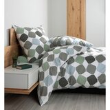 Janine POSTELJNINA 135/200 cm mako saten zelena | Shoptok.si