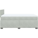 vidaXL Box spring krevet s madracem svjetlosivi 120x200 cm baršunasti | shoptok.hr