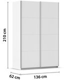 home24 OMARA Z DRSNIMI VRATI, bela | Shoptok.si