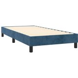 vidaXL Box spring krevet s madracem tamnoplavi 100x200 cm baršunasti | shoptok.hr