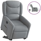 Maison Chic Električni naslanjač - Relax naslanjač s funkcijo vstajanja svetlo siv, (22061945) | Shoptok.si