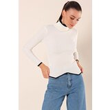 Bigdart 15823 Turtleneck Knitwear Sweater - White Cene