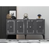 Woody Fashion Nora - Anthracite, Silver AnthraciteSilver Console Cene