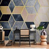  Foto tapeta - Blue Geometric Pattern 294x210 Samoljepljiva | shoptok.hr