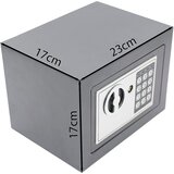  Saska Garden čelični kućni sef s elektroničkom digitalnom bravom 23 × 17 × 17 cm | shoptok.hr