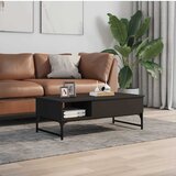  Stolić za kavu crni 100 x 50 x 35 cm konstruirano drvo i metal | Eponuda.ba