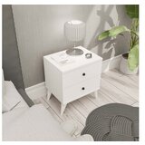 Hanah home mona 3720 white nightstand | ePonuda.com