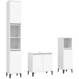  3-dijelni set kupaonskog namještaja bijeli konstruirano drvo | shoptok.hr