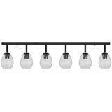  Stropni reflektor Crna 110,5 x 13 x 26 cm Staklo i Metal | shoptok.hr