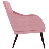  Fotelja ružičasta 63 x 76 x 80 cm baršunasta | Eponuda.com