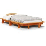 vidaXL Okvir kreveta bez madraca voštano smeđi 75 x 190 cm od borovine | shoptok.hr