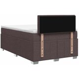  Boxspring krevet s madracem Tamno smeđa 120 x 190 cm Tkanina - Tamno smeđa 120 x 190 cm Dizajn linija | shoptok.hr