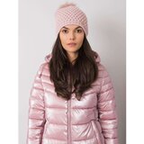 Fashion Hunters Women's light pink hat with pompoms | shoptok.hr