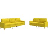  2-dijelni set sofa svjetložuti od tkanine | Eponuda.com