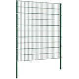  Ogradni panel sa stupovima od željeza 176,5 x 200 cm zelene boje | shoptok.hr