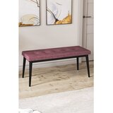 Hanah home klupa Pera, 105 cm, puder roze / crna Cene