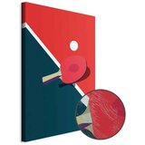  Slika - Table Tennis - Racket and Ball on the Table 60x30 Premium Print | shoptok.hr
