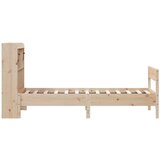vidaXL Knjižna postelja brez vzmetnice 100x200 cm trdna borovina | Shoptok.si