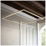 Ideal Lux led luster na sajli oracle slim LED/44W/230V cri 90 70x70 cm zlatna | Eponuda.com