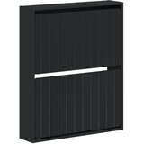  Ormar za cipele na zidu ZWOLLE 71 x 17 x 86 cm Crna - Crna | shoptok.hr