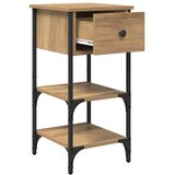  Noćni ormar 2 pcs Smeđa 33.5 x 36 x 70 cm Konstrukcijsko drvo | shoptok.hr