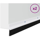  Držač četke za vrata 2 pcs Bijelo 100 cm Aluminijski legura | shoptok.hr