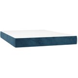  box spring s madracem LED tamnoplavi 140x190 cm baršun | shoptok.hr