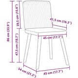  Jedilni stoli 6 kosov temno zeleno blago, (21832323) | Shoptok.si