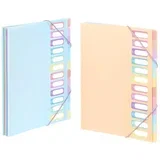 PVC organiser sa 12 pregrada i gumicom Rainbow pastel sortirano ( 04CK35 )