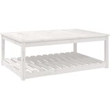  Vrtni stol bijeli 121x82,5x45 cm od masivne borovine | shoptok.hr