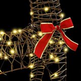 vidaXL Reindeer vuče saonice Topla bijela 120 cm 55 cm Ratan | shoptok.hr