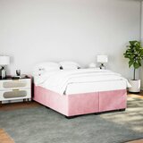  Okvir za krevet ružičasti 140x200 cm baršunasti | shoptok.hr