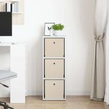  Strani šal s predalom Bela 30,5 x 27 x 84,5 cm, (5000233828) | Shoptok.si