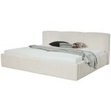 Meise Möbel Tapecirani bračni krevet bez podnice 200x240 cm boje slonovače Merida – | shoptok.hr