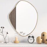 vidaXL Stensko ogledalo zlato 60x50 cm | Shoptok.si