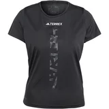 adidas Terrex Tehnička sportska majica 'Agravic' kameno siva / crna / bijela