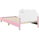  Krevet za djecu s uzglavljem Ružičasta 90 x 190 cm PU | shoptok.hr