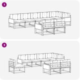  Set vanjskih sofa 8 kom. Prirodna i Svjetlosiva | shoptok.hr