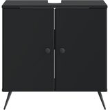  Kupaonski ormarić za sudoper BREDA Crna 59,5 x 31,5 x 59 cm | shoptok.hr