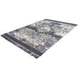 Lesnina XXXL RAVNO TKANA PREPROGA Dolce Vita 125 120/170 cm taftano siva, bela | Shoptok.si