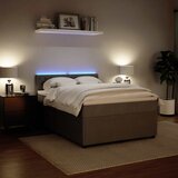  Krevet s oprugama i madracem svjetlosivi 140x190 cm baršunasti | shoptok.hr