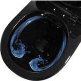  Viseča WC školjka brez roba keramična črna, (20766886) | Shoptok.si