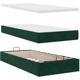  Okvir kreveta s madraca tamnozeleni 100x200cm baršunasti | shoptok.hr