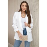 Kesi Włoski Elegant jacket with lapels ecru | shoptok.hr