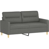 vidaXL Dvosjed od tkanine tamnosivi 140 cm | shoptok.hr