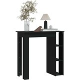 vidaXL Barski stol s policom crni 102 x 50 x 103,5 cm od iverice | shoptok.hr