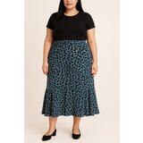 Fenzy Suknja S Leopard Printom Za Veće Veličine, Plava | shoptok.hr