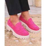 Resti Eco suede fuchsia moccasins for women Siherta | Shoptok.si